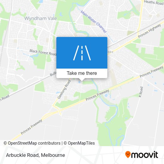 Arbuckle Road map