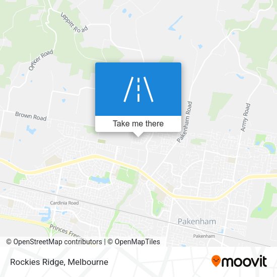 Rockies Ridge map