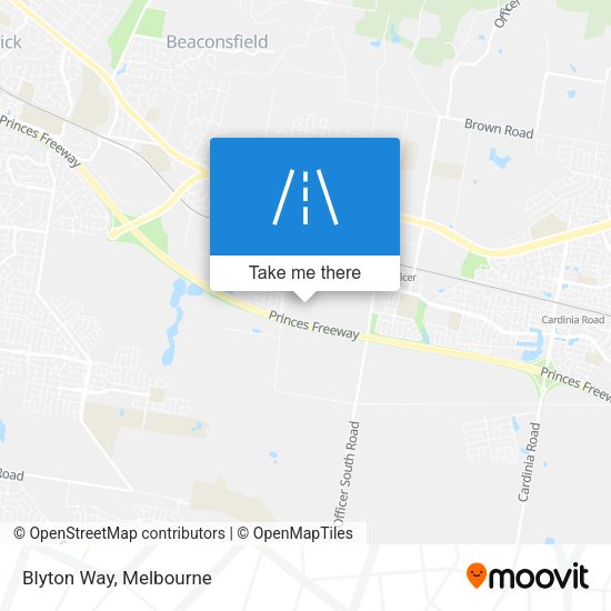 Blyton Way map