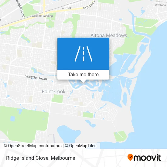 Mapa Ridge Island Close