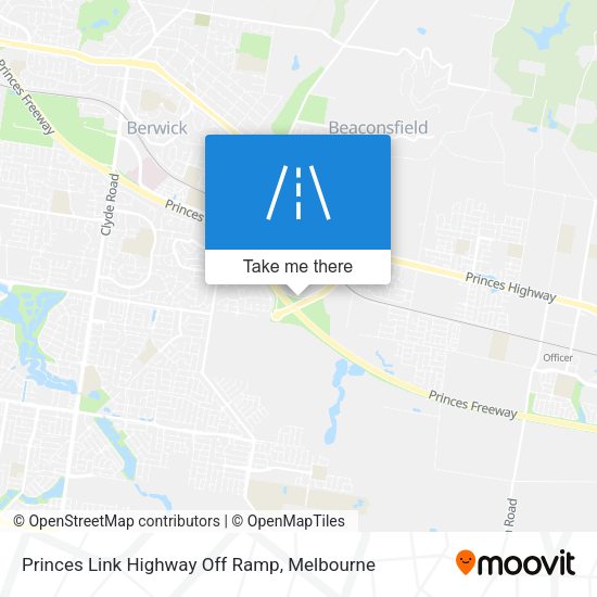 Princes Link Highway Off Ramp map