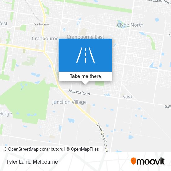 Tyler Lane map