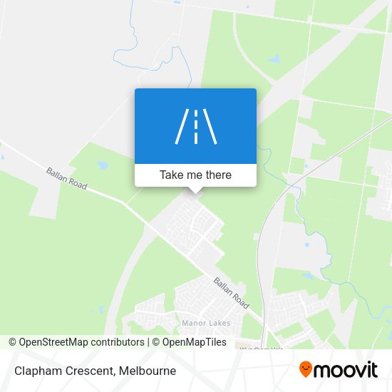 Clapham Crescent map
