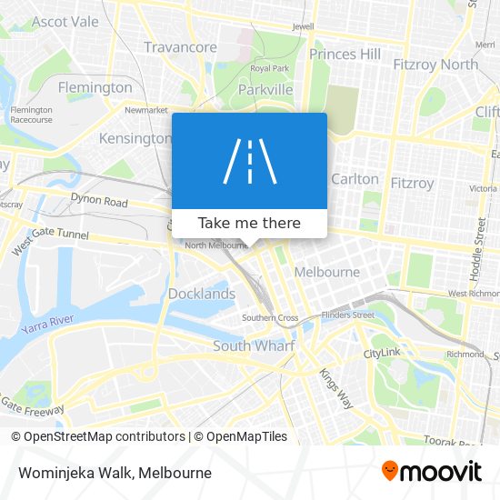 Wominjeka Walk map