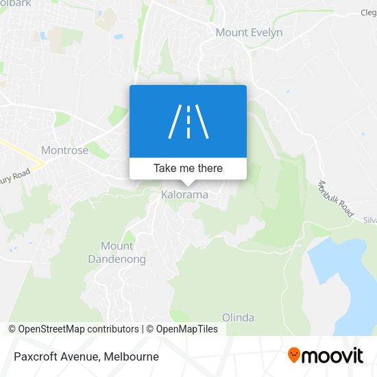 Paxcroft Avenue map