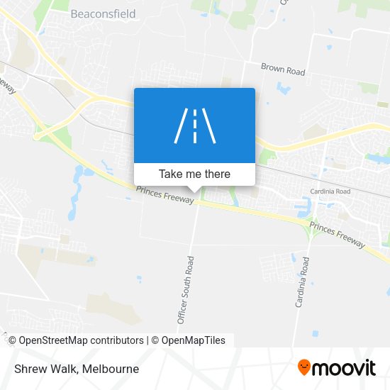 Shrew Walk map