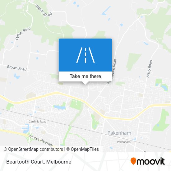Beartooth Court map