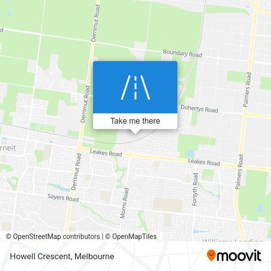 Howell Crescent map