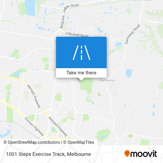 Mapa 1001 Steps Exercise Track