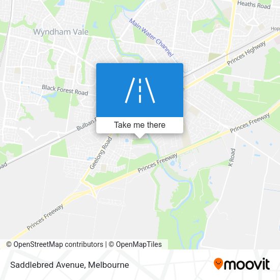 Saddlebred Avenue map