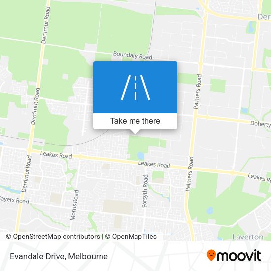 Evandale Drive map