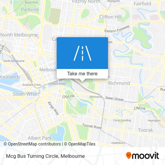 Mcg Bus Turning Circle map