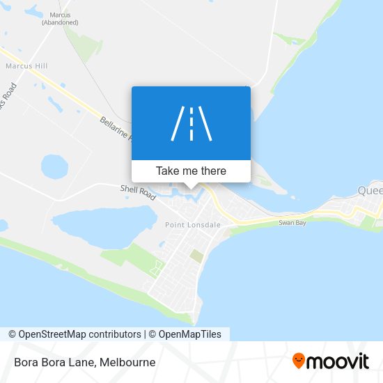 Bora Bora Lane map