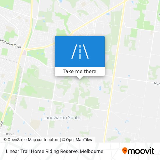 Linear Trail Horse Riding Reserve map