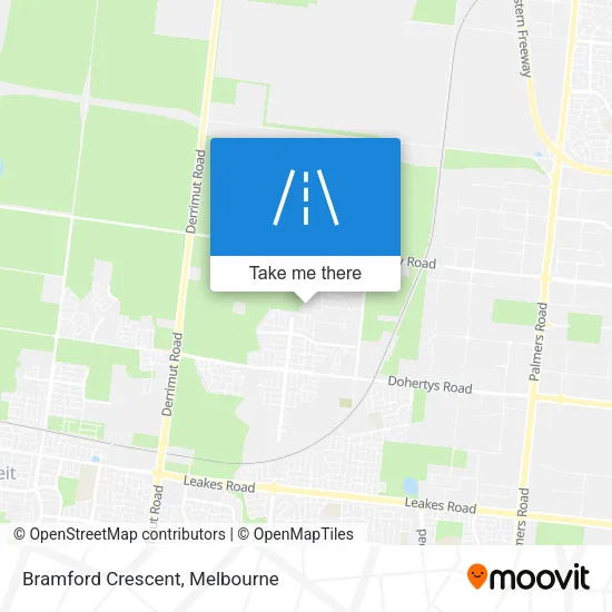 Mapa Bramford Crescent