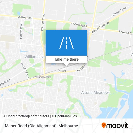Maher Road (Old Alignment) map
