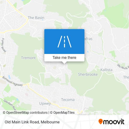 Old Main Link Road map