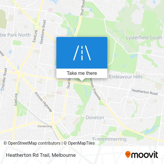How to get to Heatherton Rd Trail, Dandenong North by bus or train?