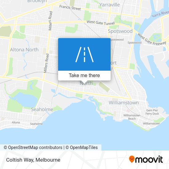Coltish Way map