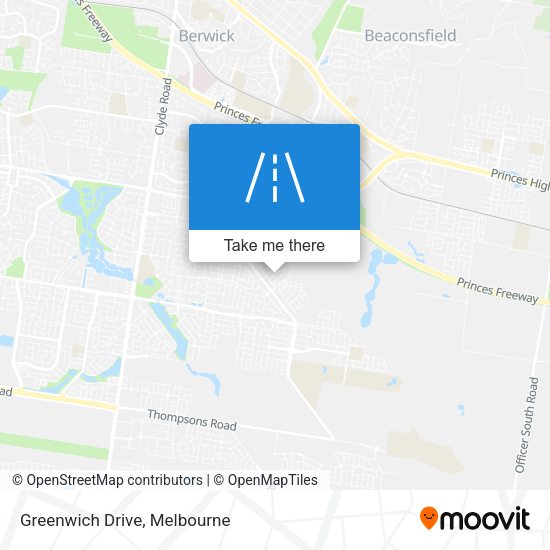 Greenwich Drive map