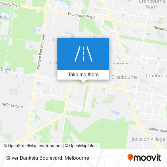 Silver Banksia Boulevard map
