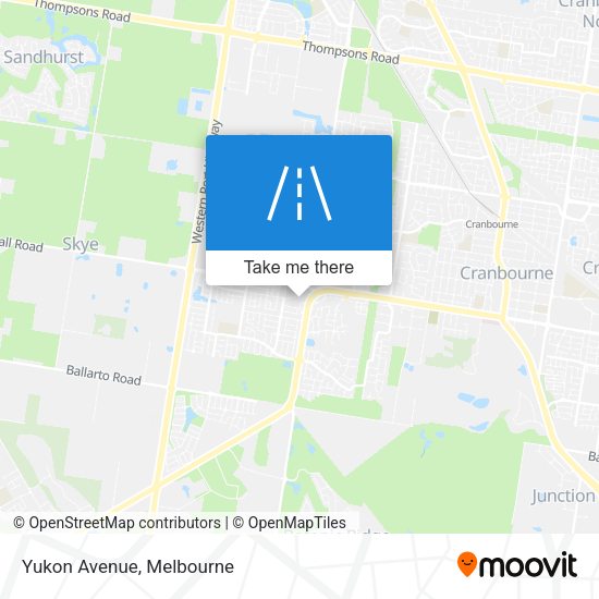 Yukon Avenue map