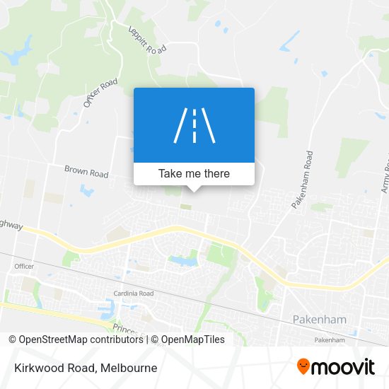 Kirkwood Road map