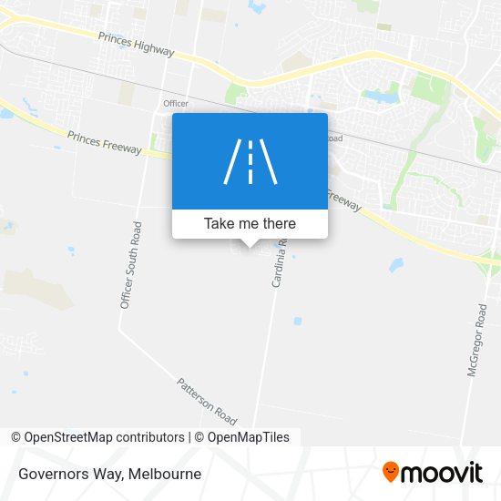 Governors Way map
