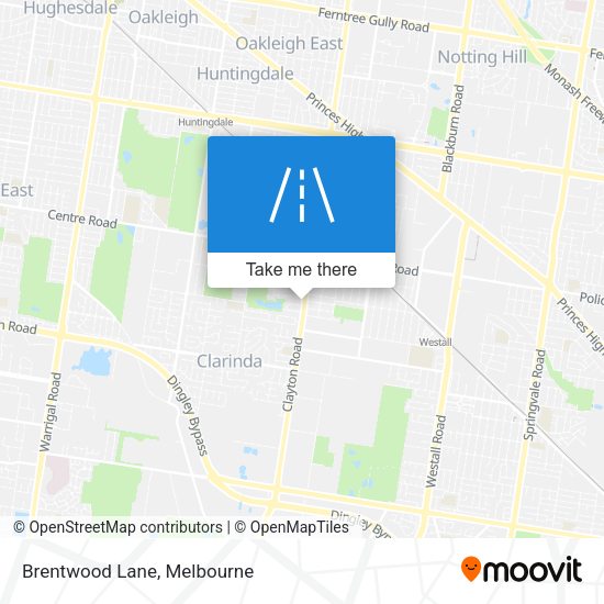 Brentwood Lane map