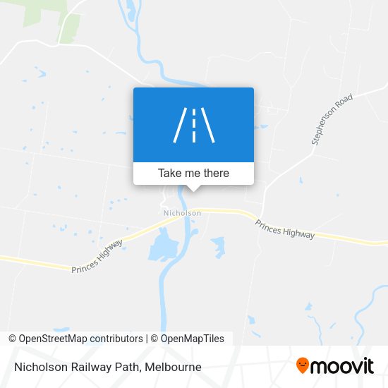 Nicholson Railway Path map