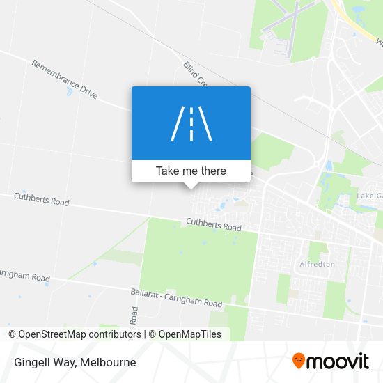 Gingell Way map