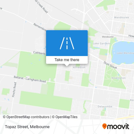 Topaz Street map