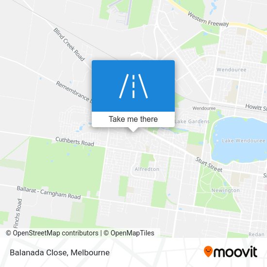 Balanada Close map