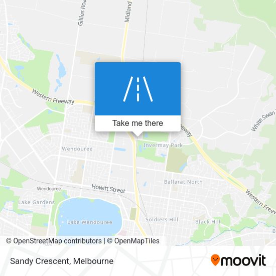 Sandy Crescent map