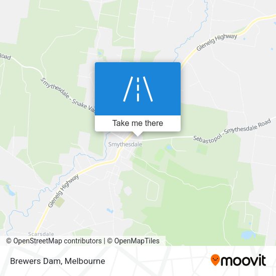 Brewers Dam map