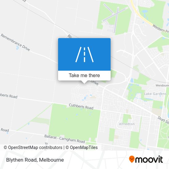 Blythen Road map
