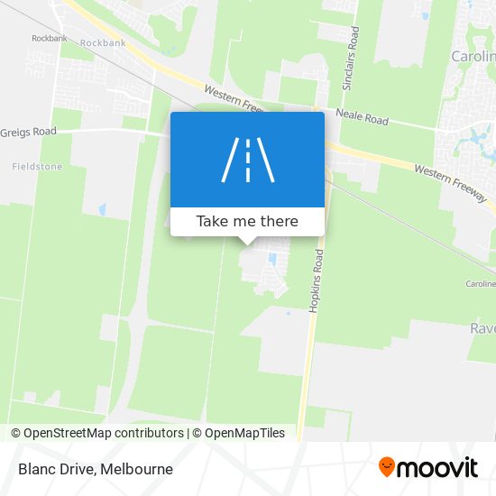 Blanc Drive map