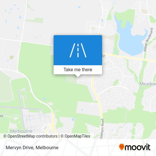 Mervyn Drive map