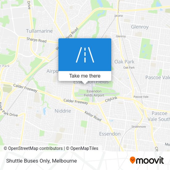 Shuttle Buses Only map