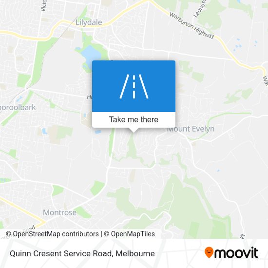 Quinn Cresent Service Road map