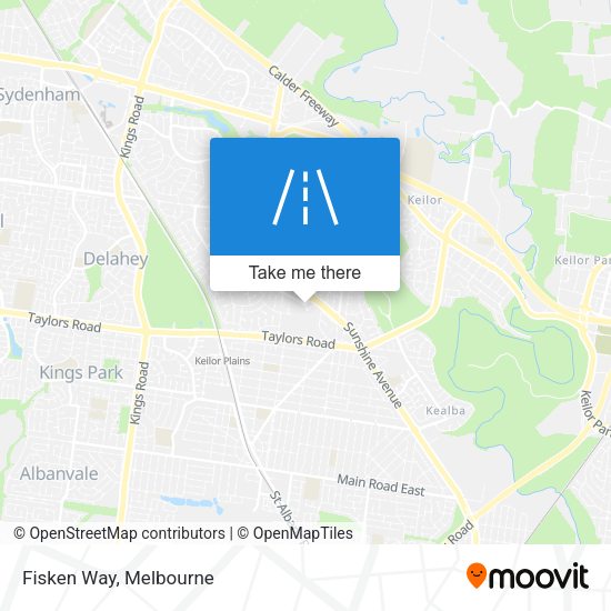 Fisken Way map