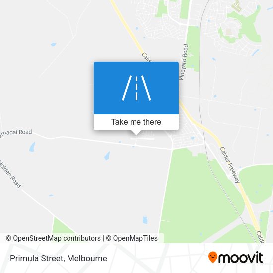 Primula Street map