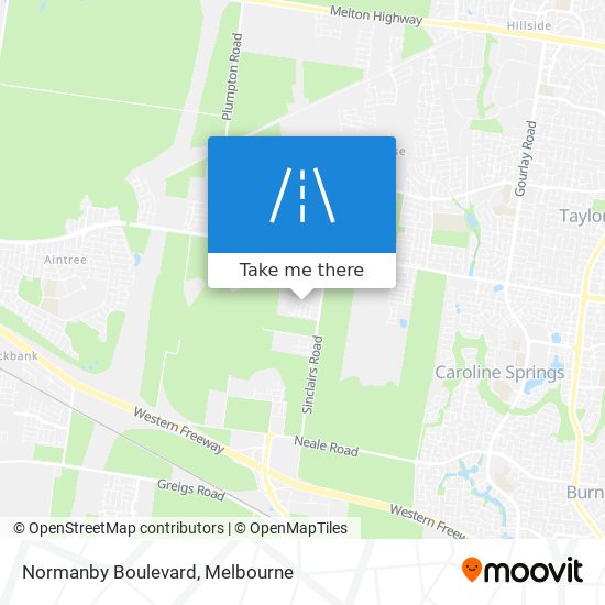 Normanby Boulevard map
