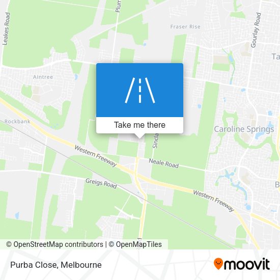 Purba Close map