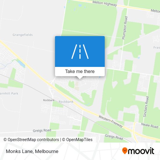 Monks Lane map