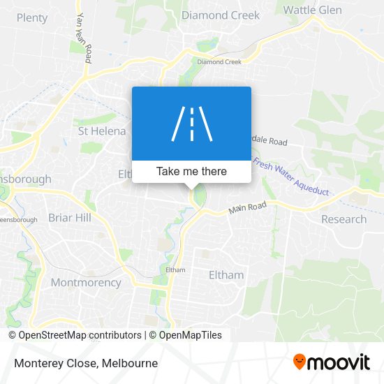 Monterey Close map
