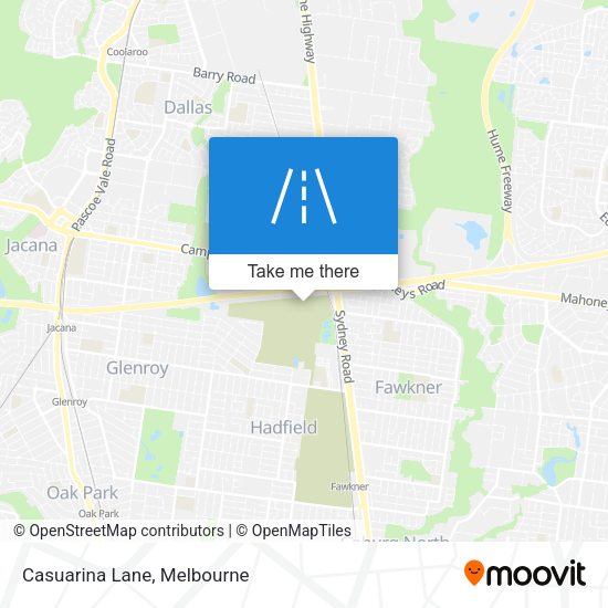 Casuarina Lane map