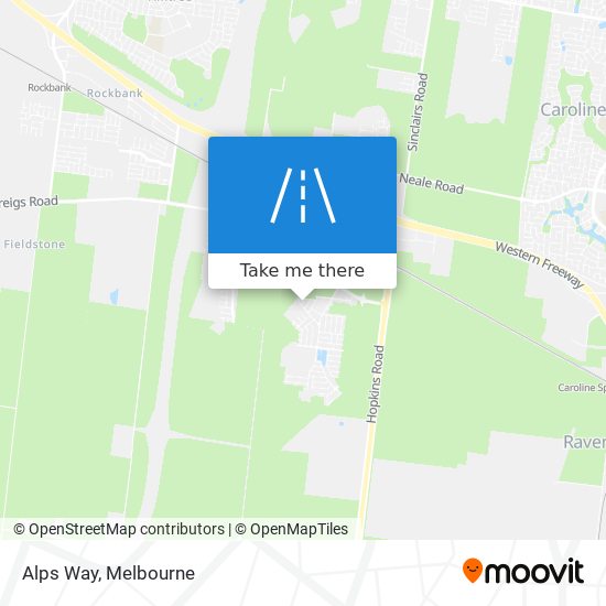 Alps Way map