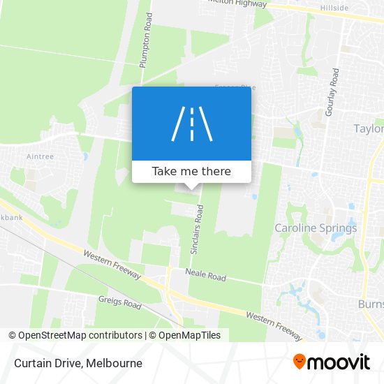 Curtain Drive map