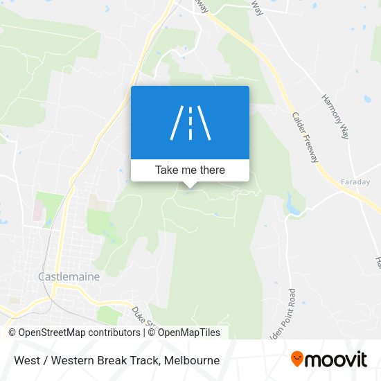 West / Western Break Track map